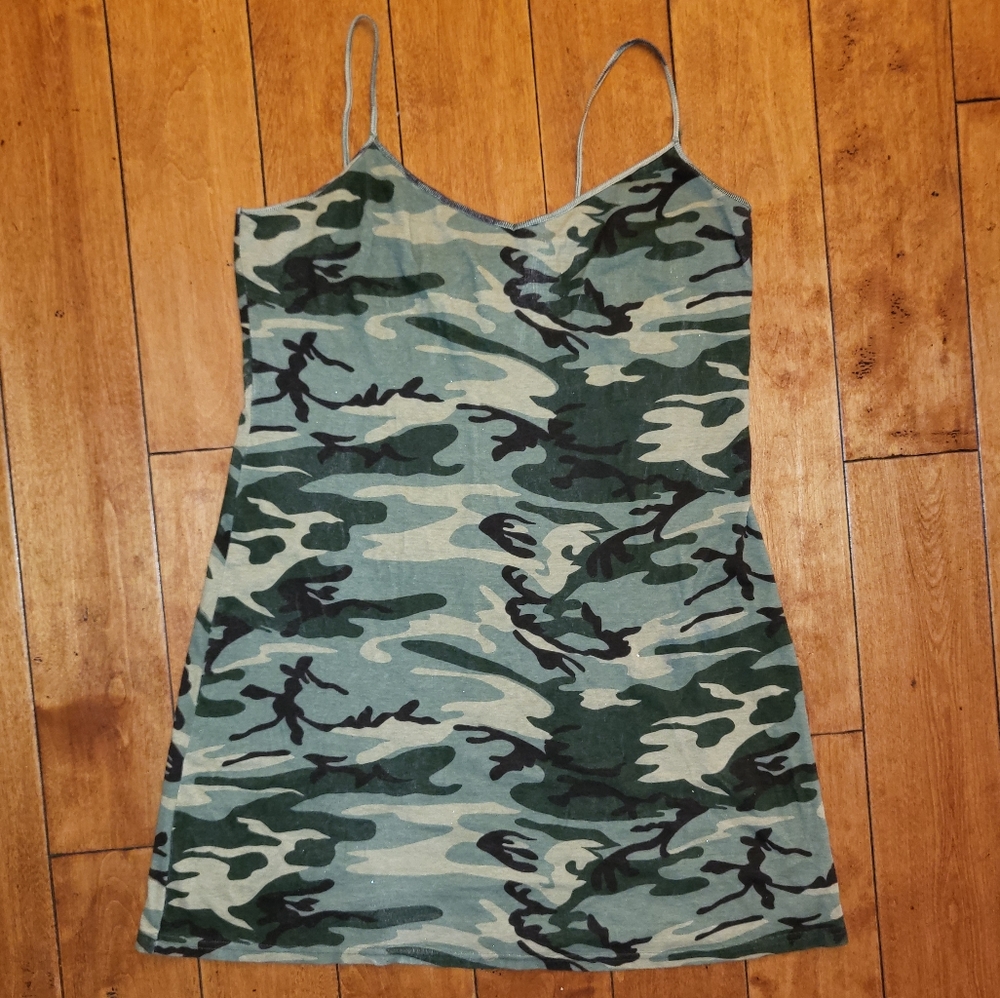 Aqua Blue Camouflage dress